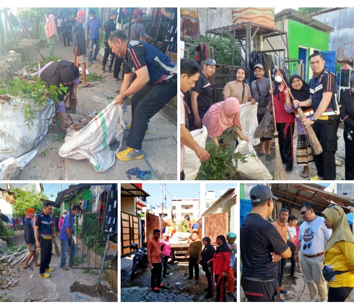 Gambar di kelurahan ende kecamatan wajo melakukan kegiatan kerja bakti siap hari sabtu pagi dan di pantau langsung ibu camat dan pak sekcam beserta lurah-lurah